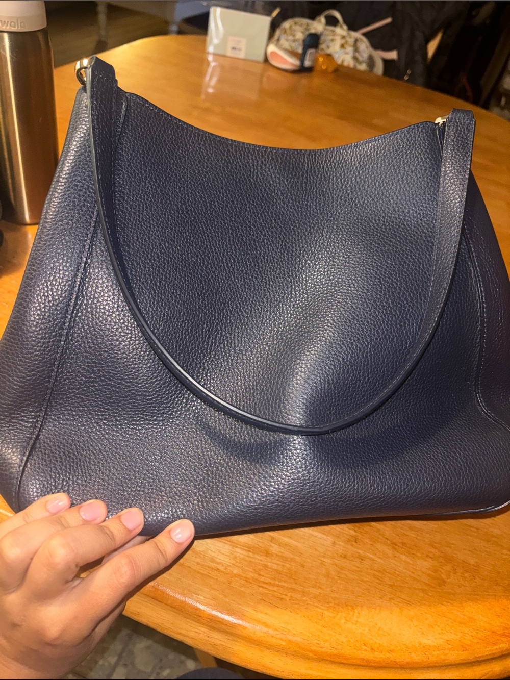 kate spade Blue & Black Patchwork Shoulder Bag - Picture 4 of 5